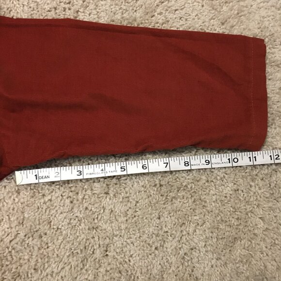 French Quintessence Elgantine Dress in Burnt Orange Terracotta Corduroy - Picture 15 of 16